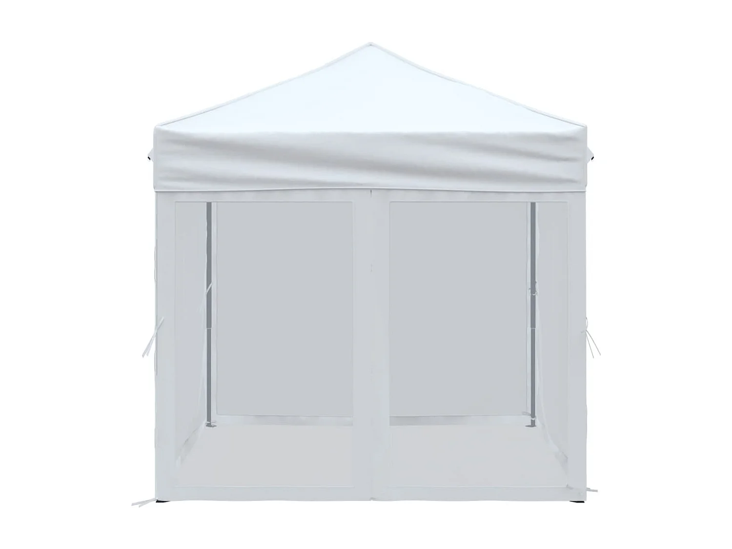 Tente de réception pliable avec parois Blanc 2x2 m