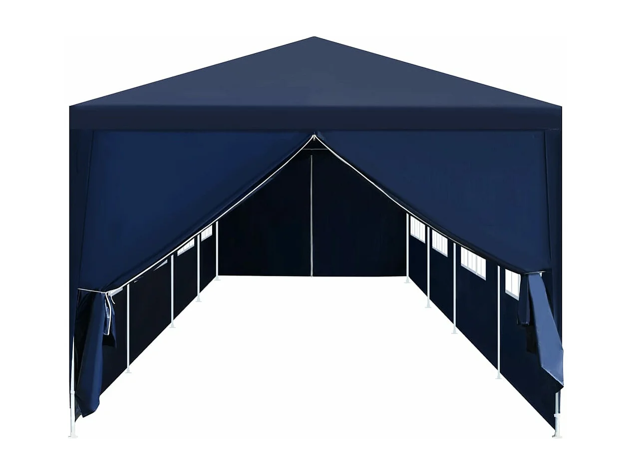 Chapiteau de jardin 3x12 m bleu