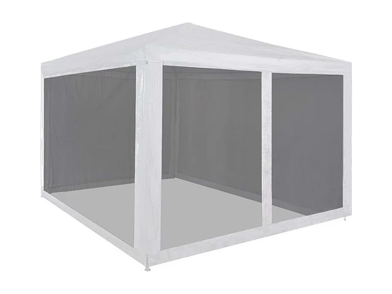 Partytent met 4 mesh zijwanden 3x3 m