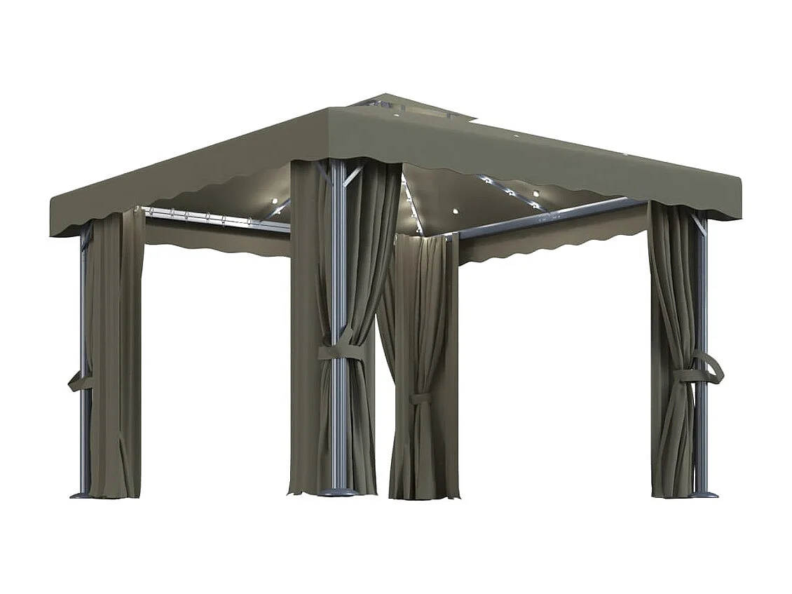 Tenda para festas dobrável com paredes laterais 2x2 m preto