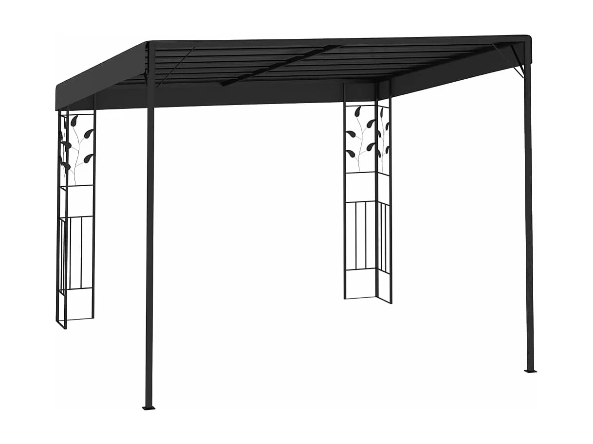 Wand-Pavillon 3x3x2,5 m Anthrazit