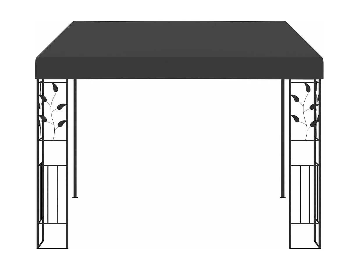 Gazebo a Parete 3x3x2,5 m Antracite