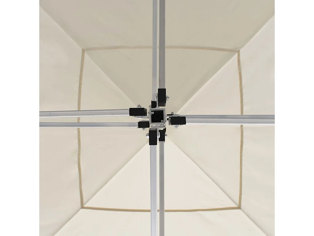 Tente de réception pliable professionnelle Aluminium 3x3m Crème