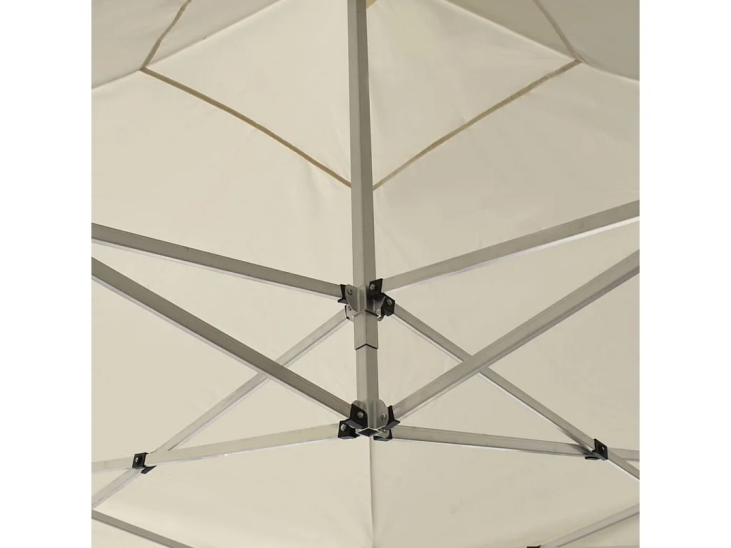 Tente de réception pliable professionnelle Aluminium 3x3m Crème