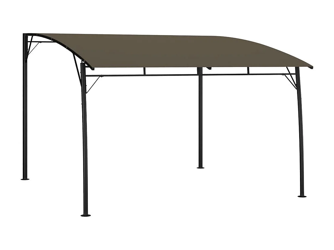 Auvent pare-soleil de jardin 3x3x2,55 m Taupe