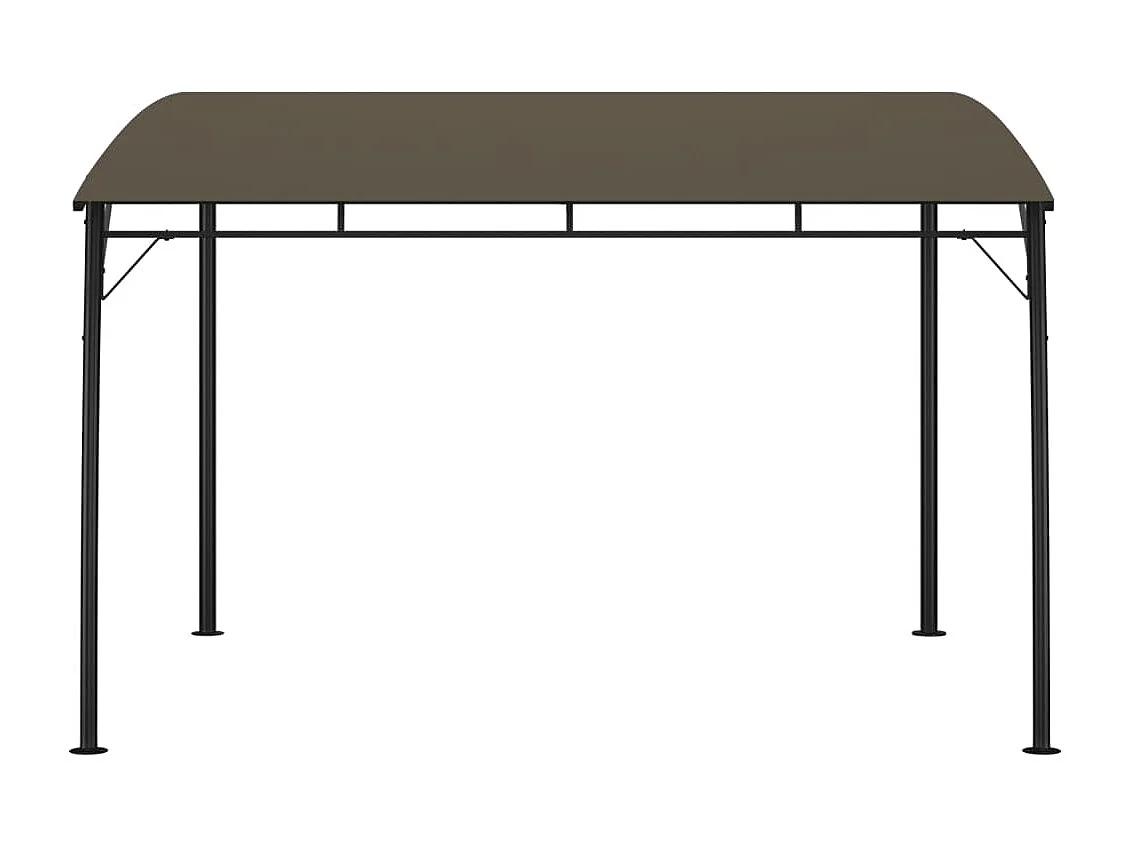 Auvent pare-soleil de jardin 3x3x2,55 m Taupe
