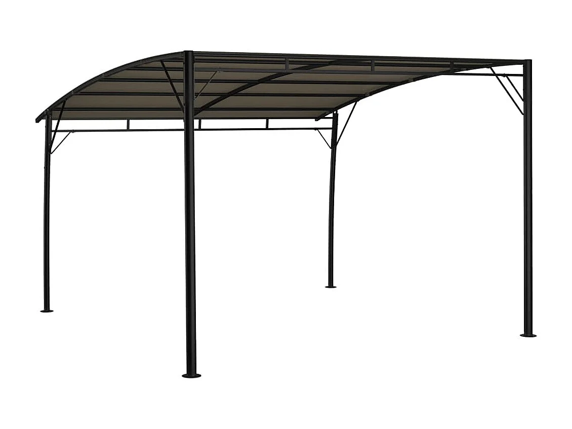 Auvent pare-soleil de jardin 3x3x2,55 m Taupe
