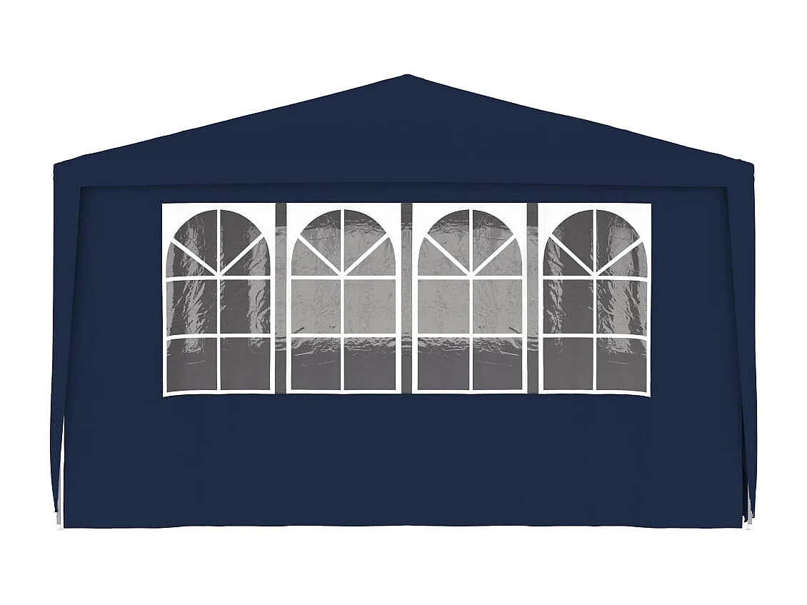 Carpa profesional para fiestas con paredes azul 90 g/m² 4x6 m