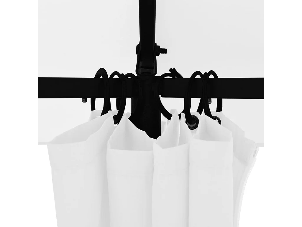 Chapiteau de jardin avec rideaux 360x312x265 cm Blanc 180 g/m²