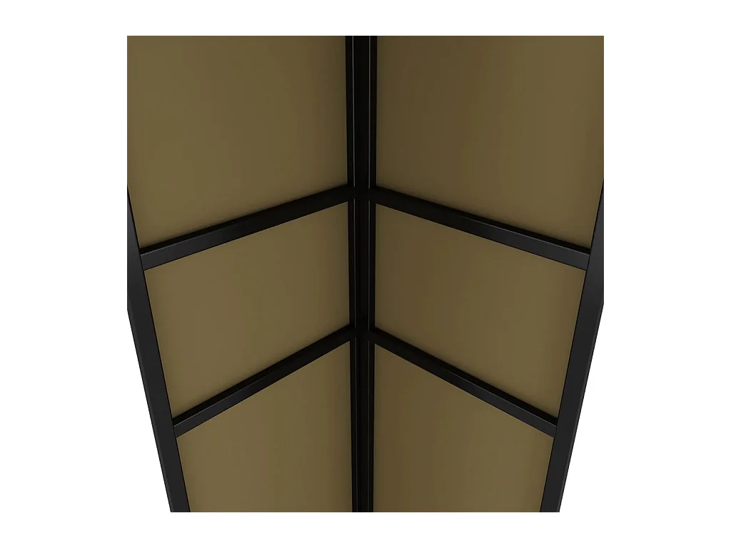 Tonnelle avec double toit 3x6 m Taupe 180 g/m²