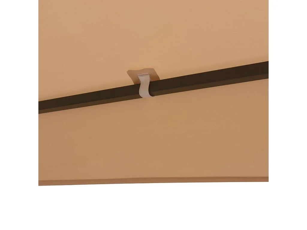 Chapiteau tente de jardin Hexagonal Beige 323 x 265 cm