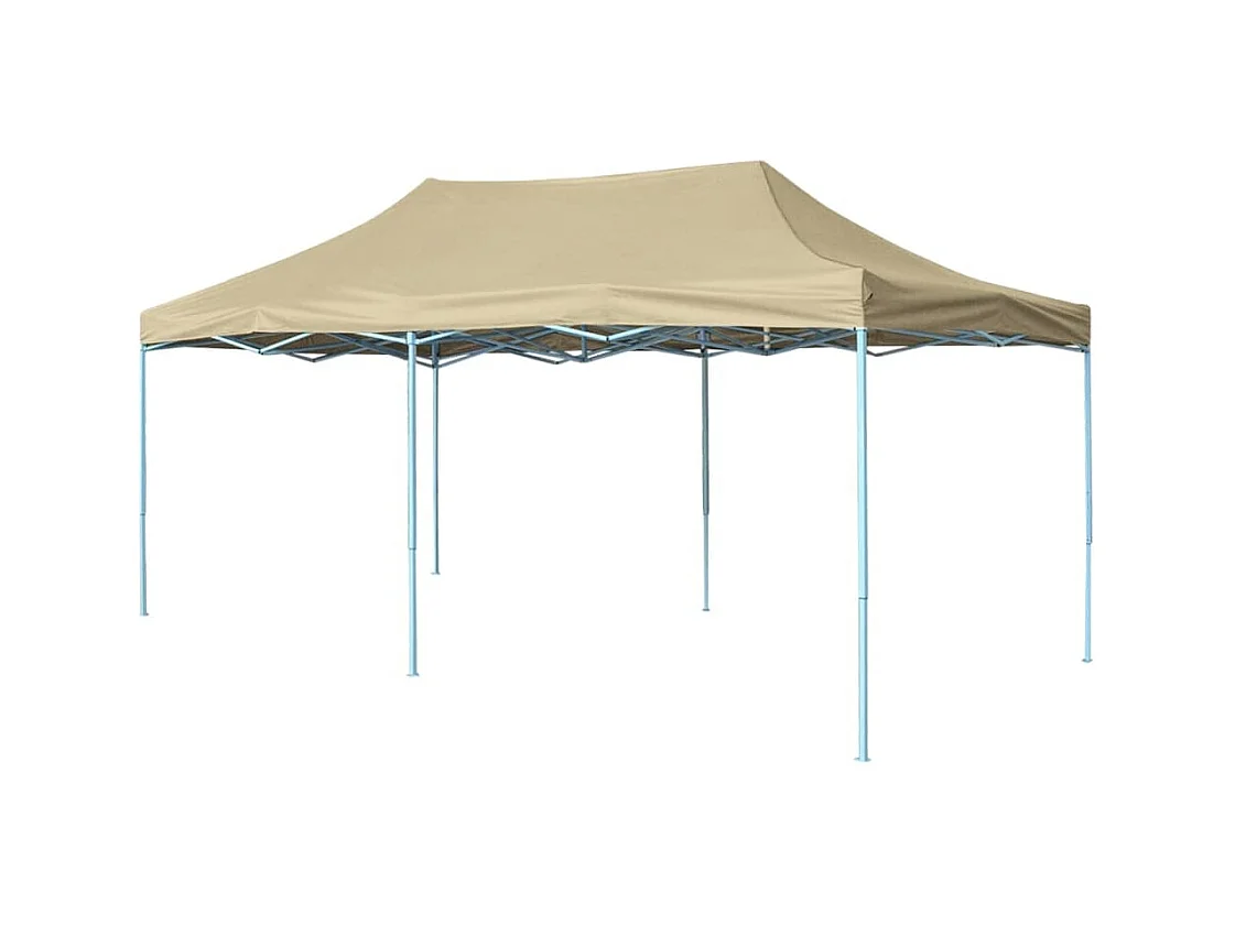 Faltzelt Pop-Up 3x6 m Cremeweiß