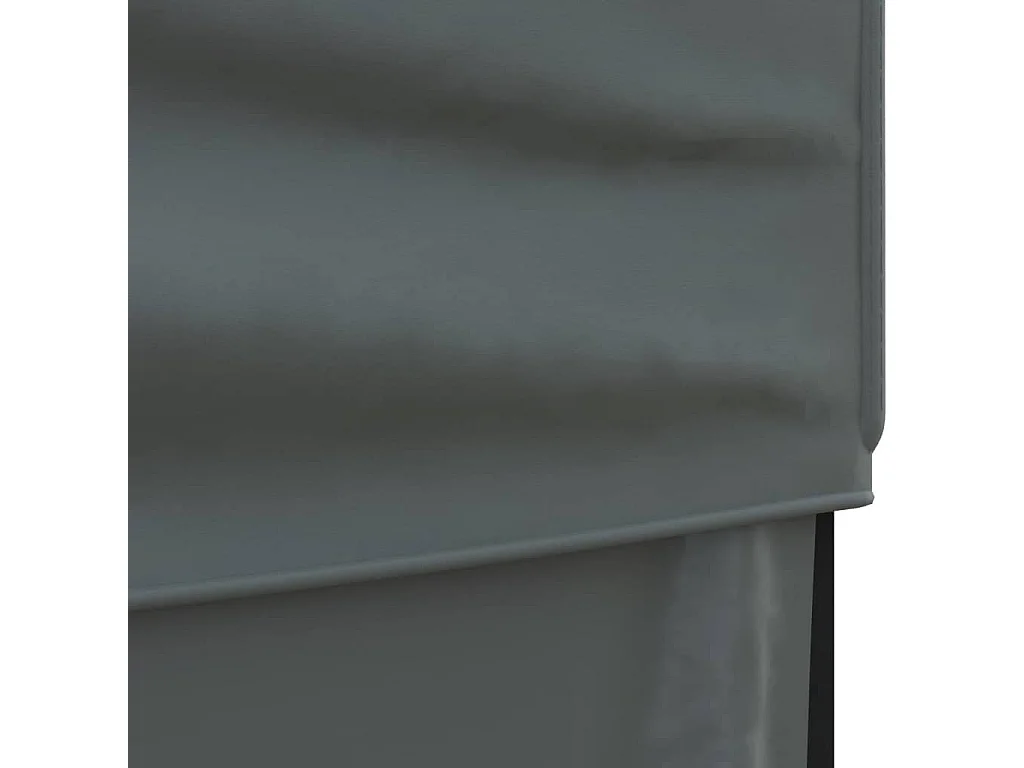 Tente de réception pliable avec parois Anthracite 3x6 m