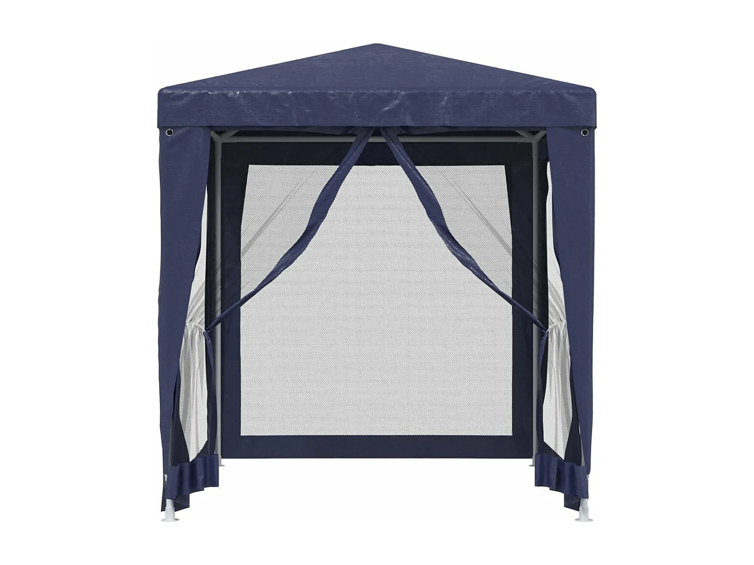 Tente de fête avec 4 parois latérales en maille Bleu 2x2 m PEHD