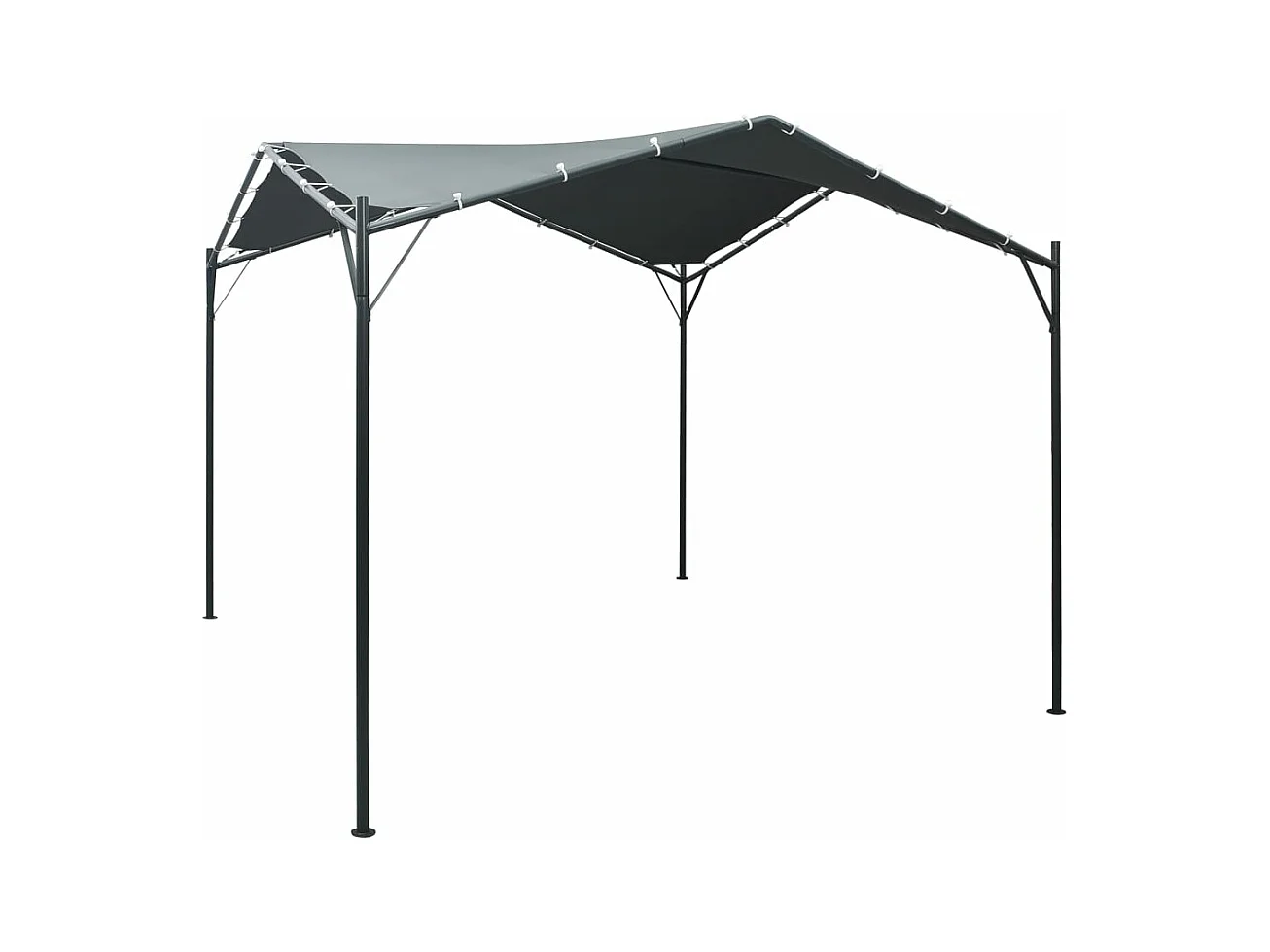 Pavilion Partyzelt Überdachung 3x3 m Stahl Anthrazit
