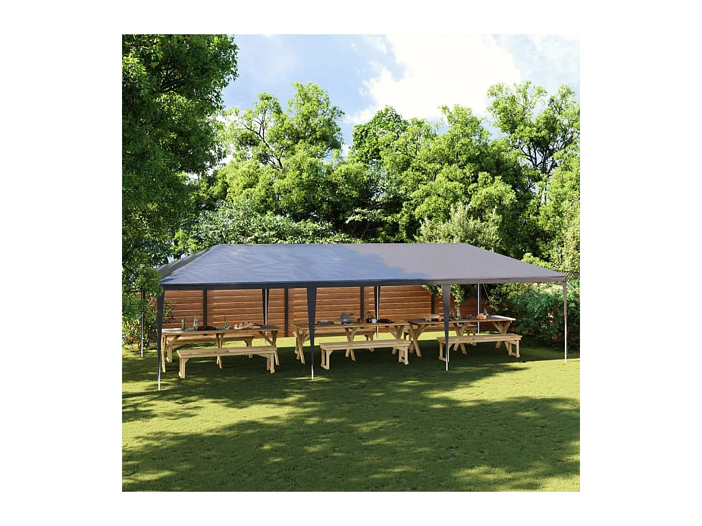 Partytent professioneel 90 g/m² 4x9 m antraciet
