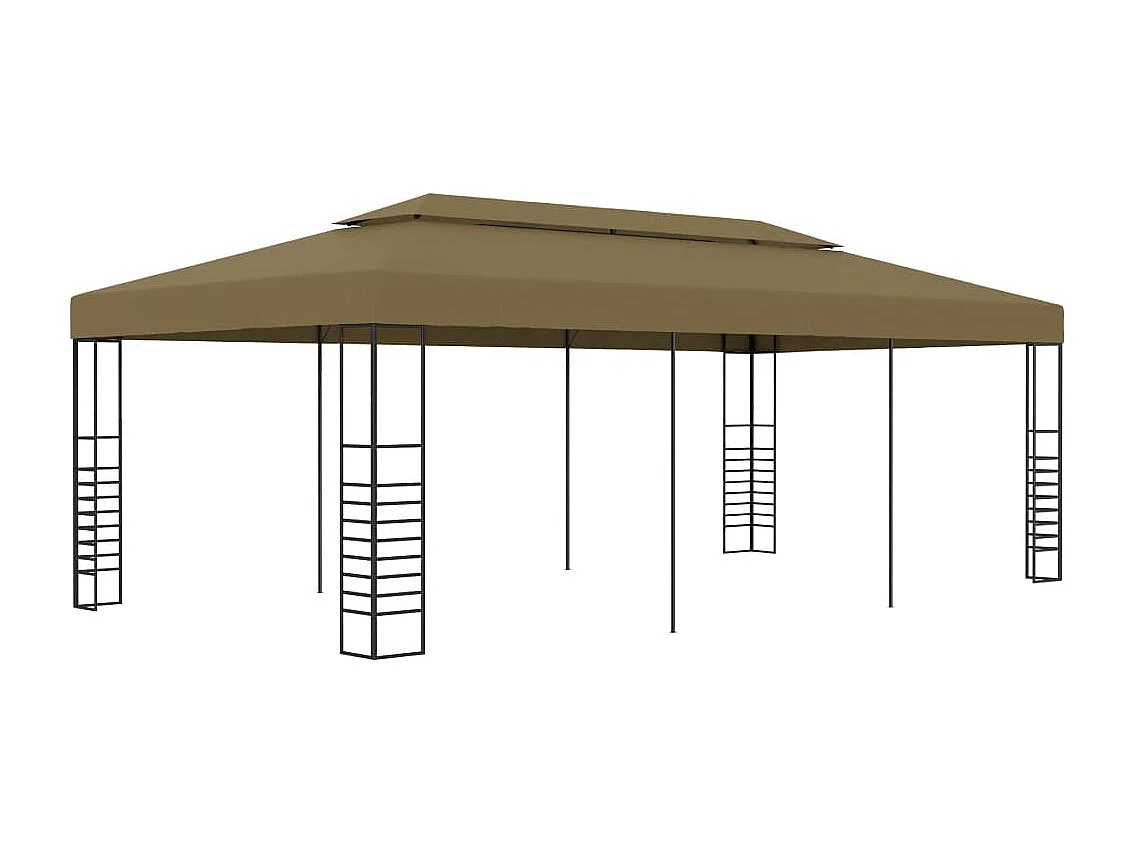 Belvédère 6x3x2,7 m Taupe 180 g/m²