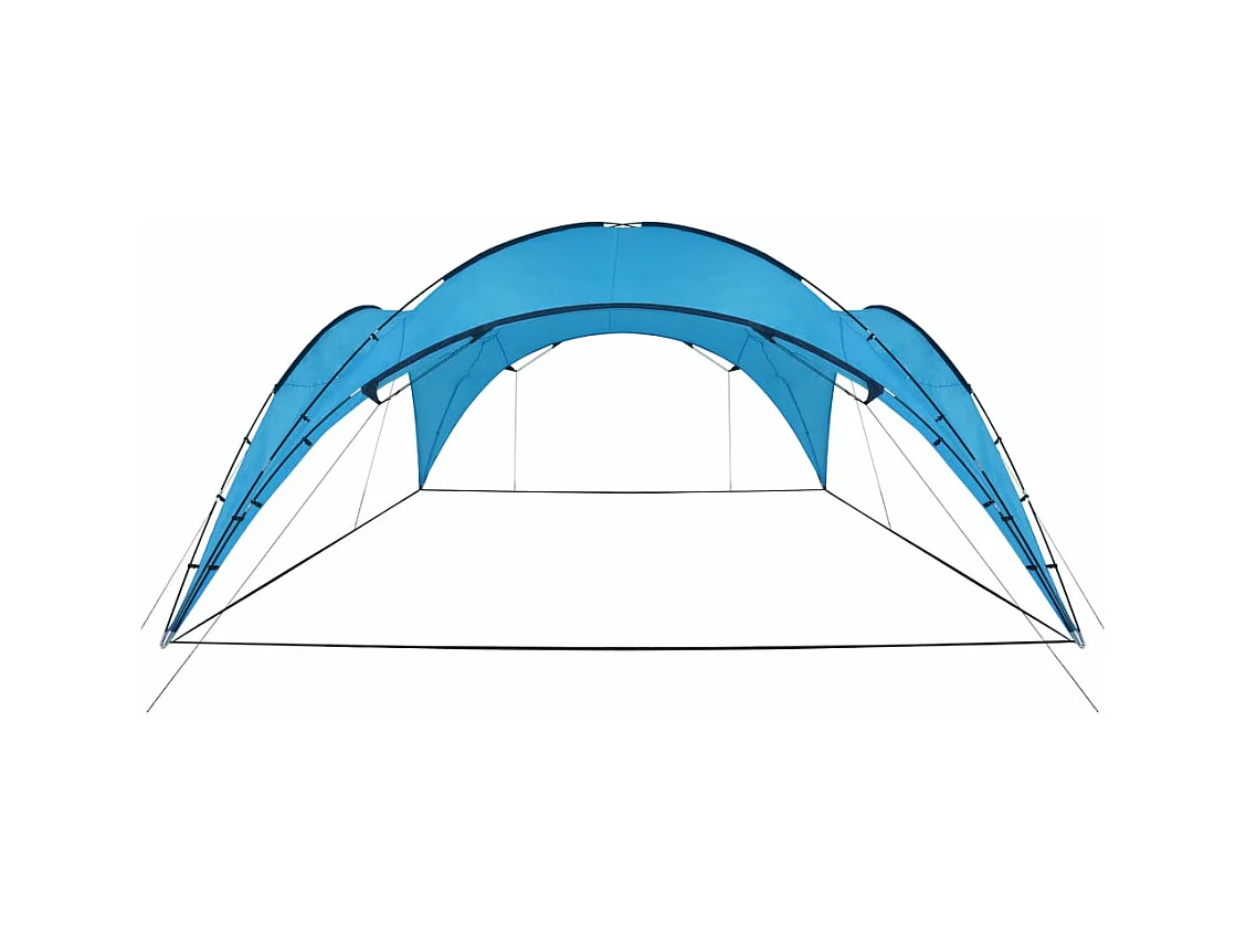 Kuppelpavillon 450x450x265 cm Hellblau
