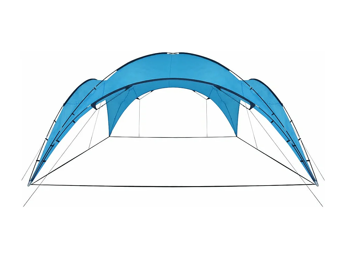 Tendone per Feste ad Arco 450x450x265 cm Azzurro