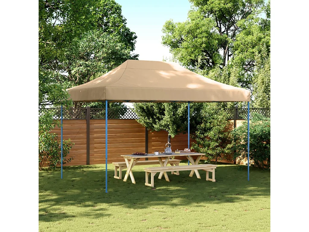 Tienda de fiesta plegable Pop-Up beige 410x279x315 cm