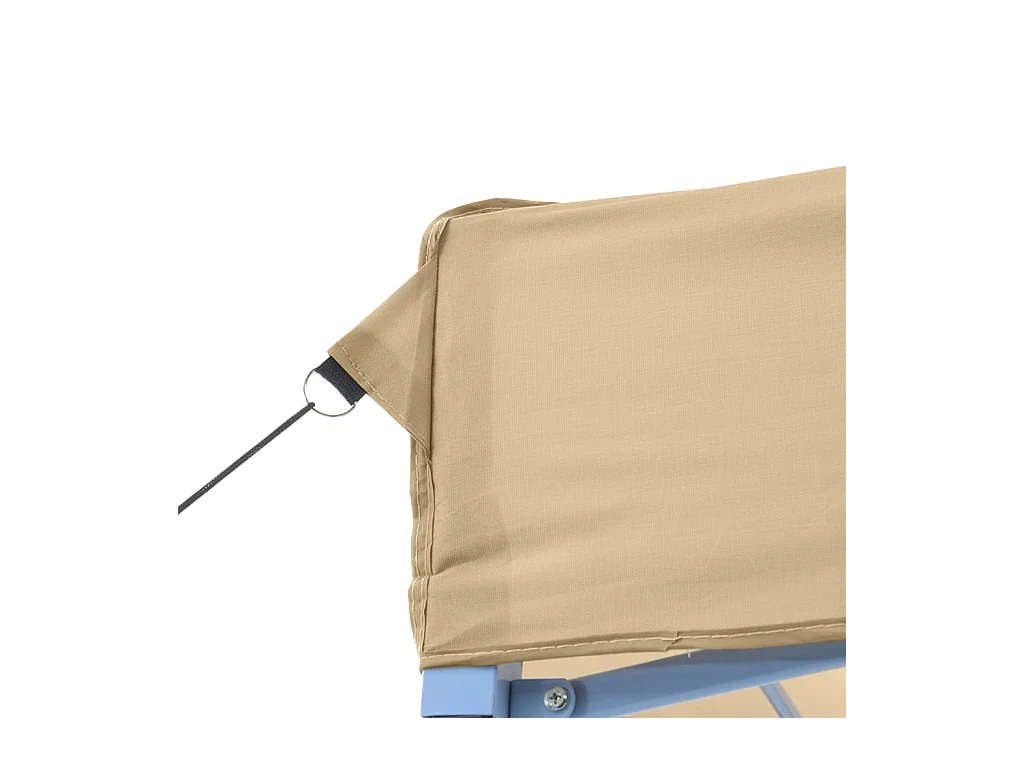 Tente de réception pliable escamotable beige 410x279x315 cm