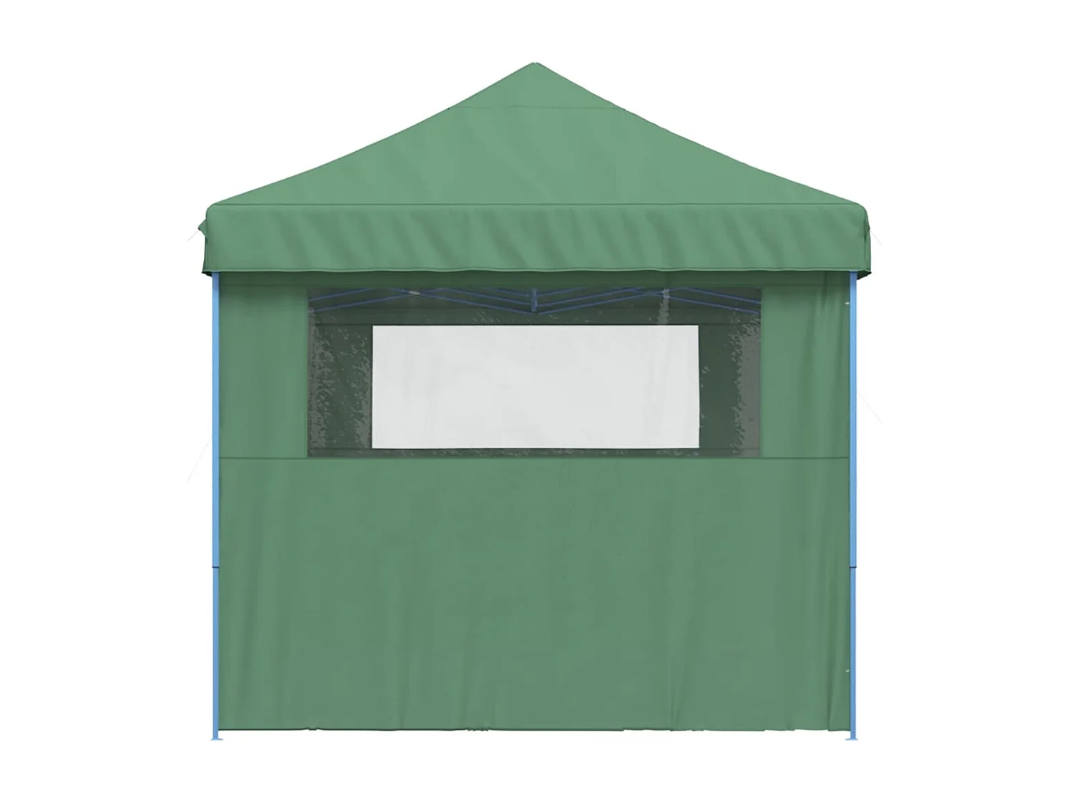 Tente de réception pliable escamotable 3 parois latérales vert