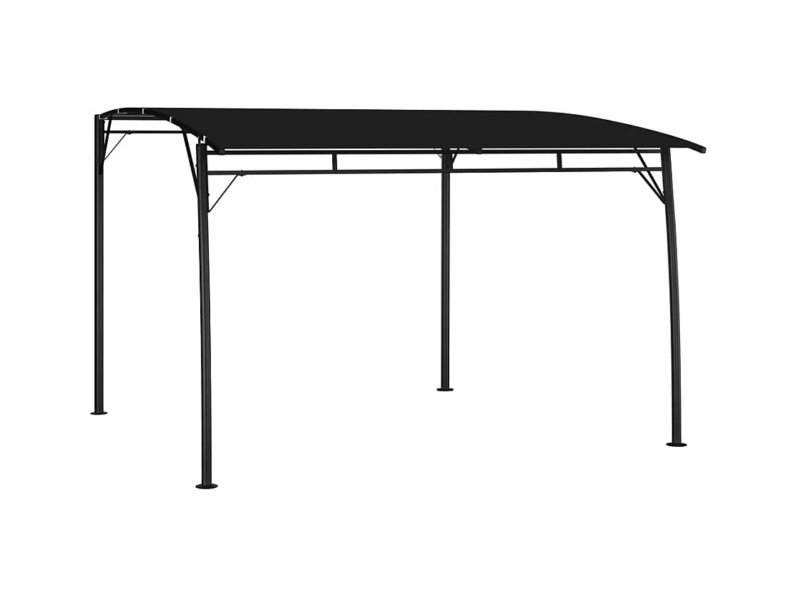 Auvent pare-soleil de jardin 3x3x2,55 m Anthracite