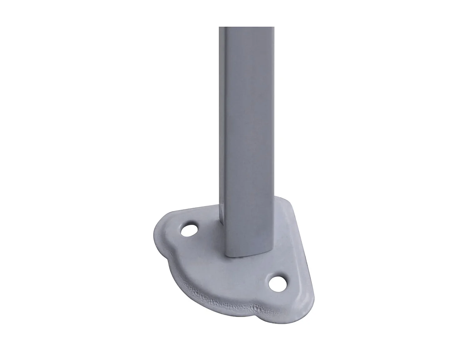 Gazebo Pieghevole Professionale 4 Pareti 2x2m Acciaio Bianco