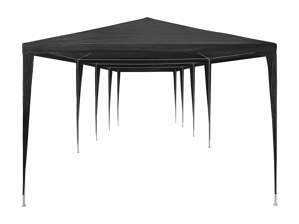 Tente de réception 3x12 m PE Anthracite