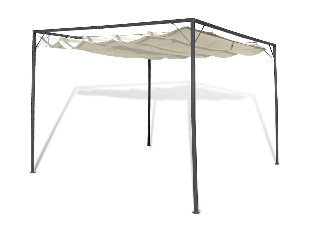 Tenda de jardim com toldo retrátil