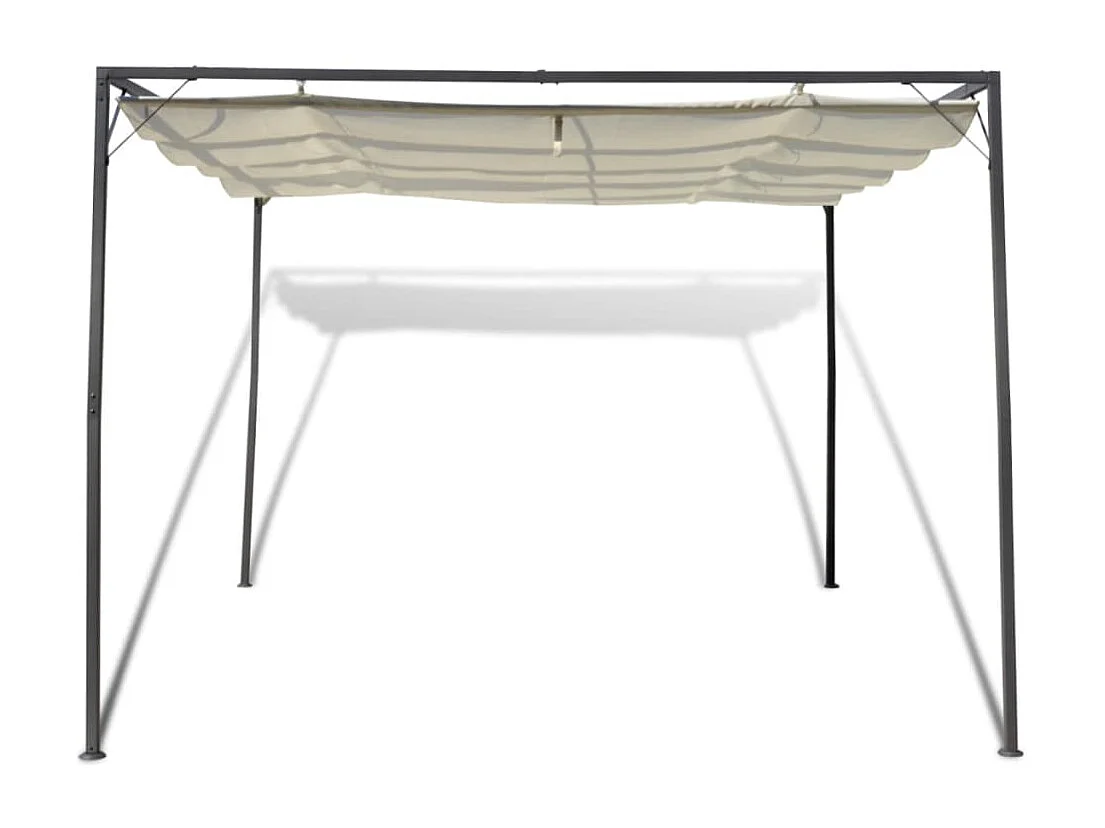 Tenda de jardim com toldo retrátil