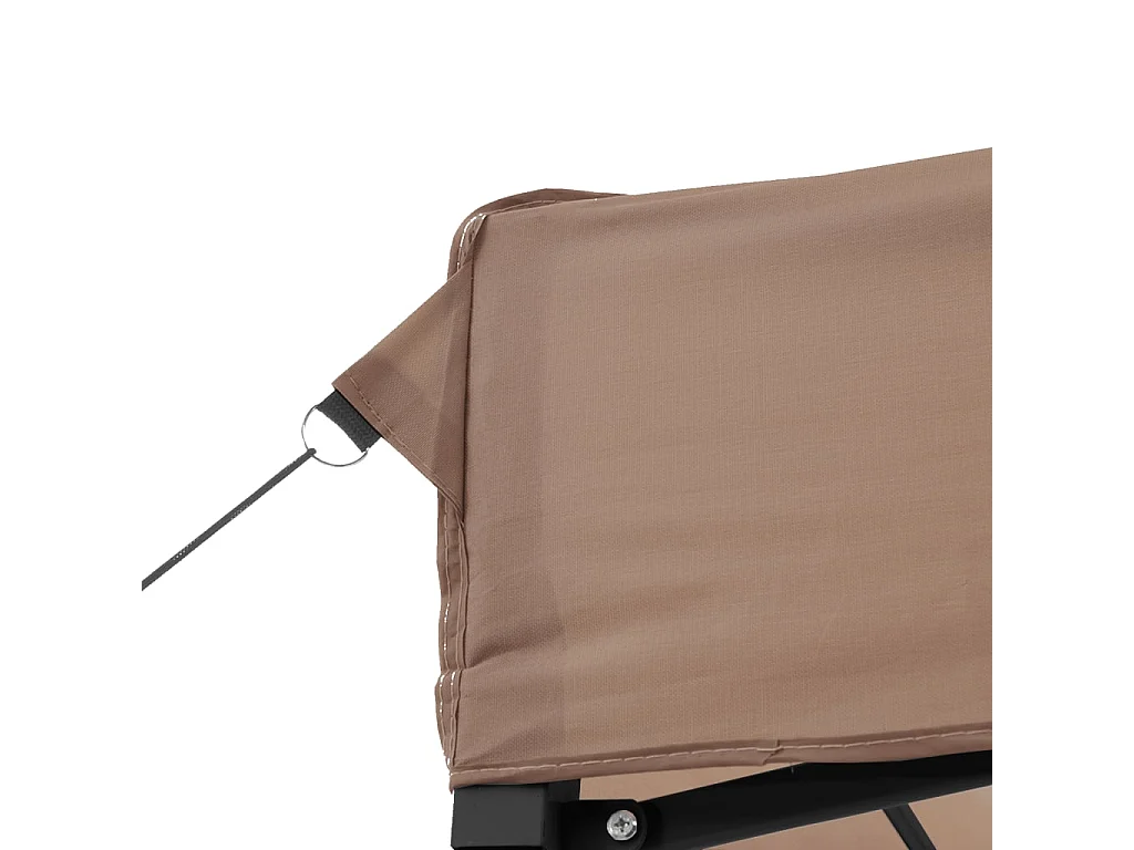 Tendone per Feste Pieghevole Pop-Up con 2 Pareti Marrone