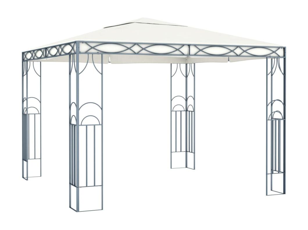 Pavillon 300 x 300 cm Cremeweiß