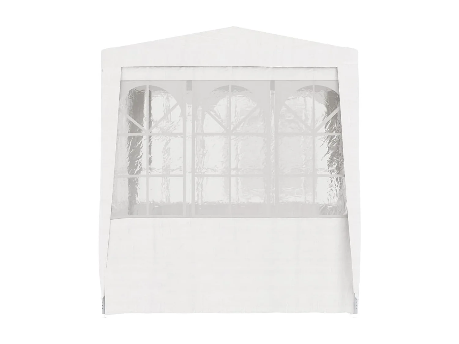 Tente de réception avec parois latérales 2x2 m Blanc 90 g/m²