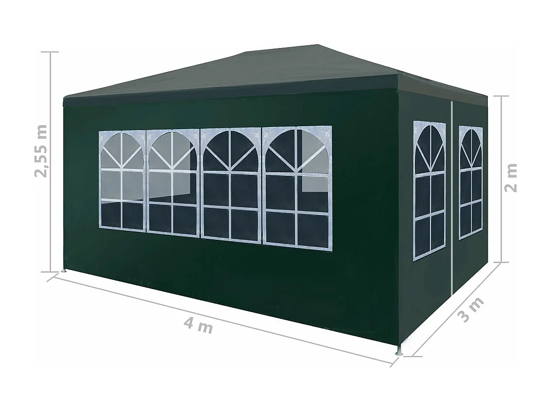 Tenda para festas 3x3 m azul