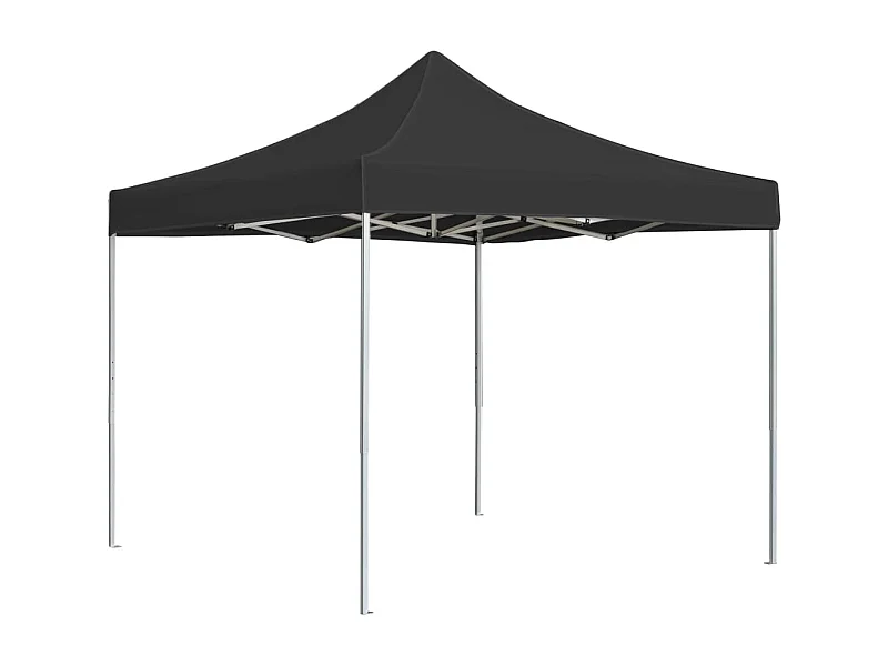Partytent professioneel inklapbaar 3x3 m aluminium antraciet