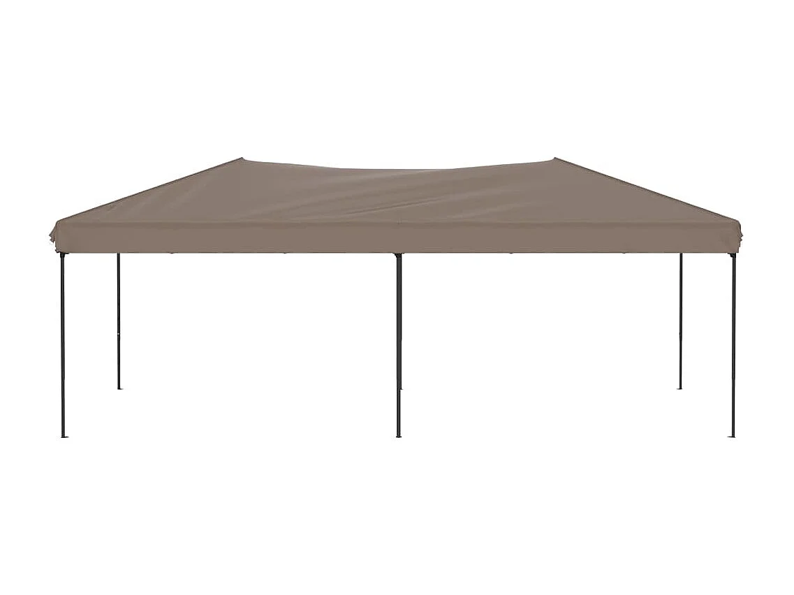 Tente de réception pliable Taupe 3x6 m
