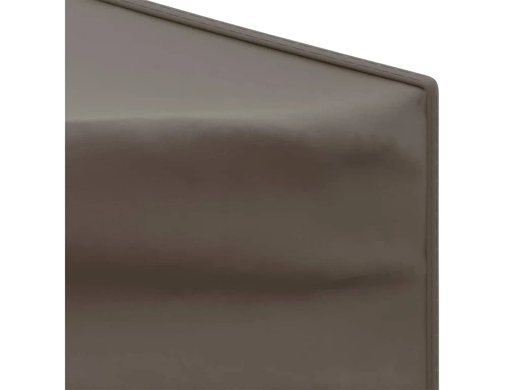 Tente de réception pliable avec parois Taupe 3x6 m