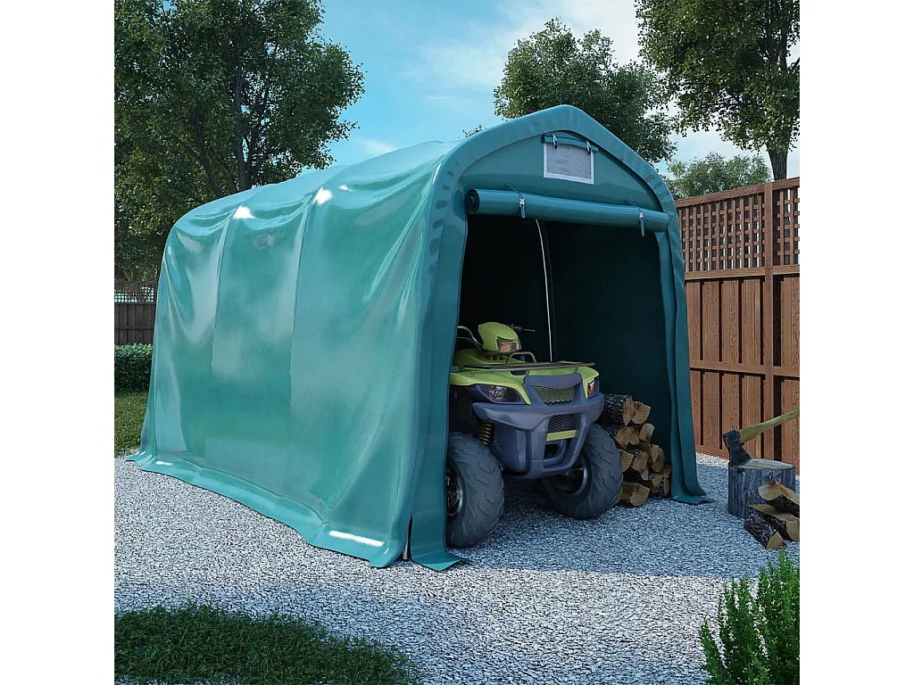 Tente de garage PVC 2,4x3,6 m Vert