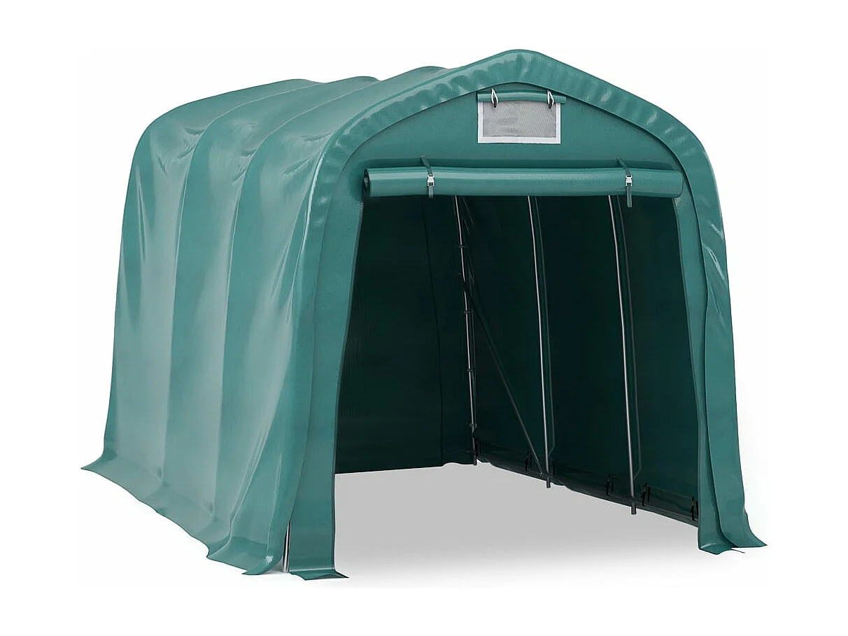 Tente de garage PVC 2,4x3,6 m Vert