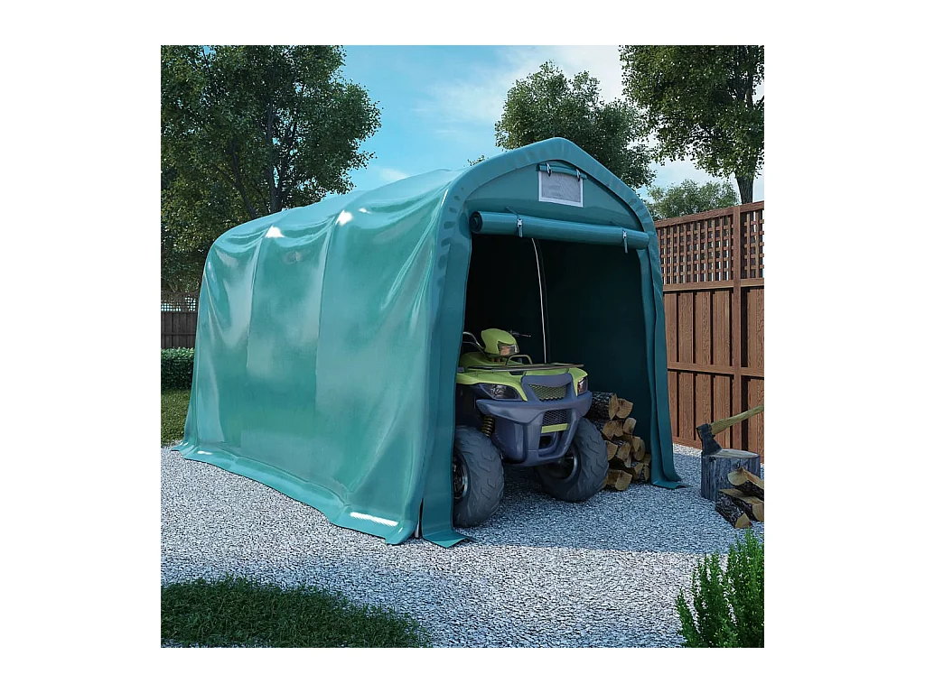 Tente de garage PVC 2,4x3,6 m Vert