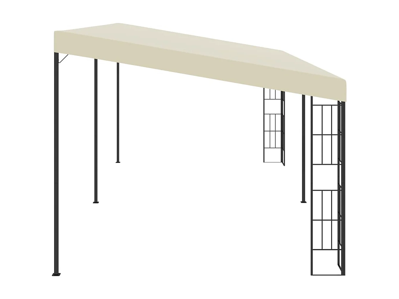 Belvédère mural 3x6 m Crème Tissu