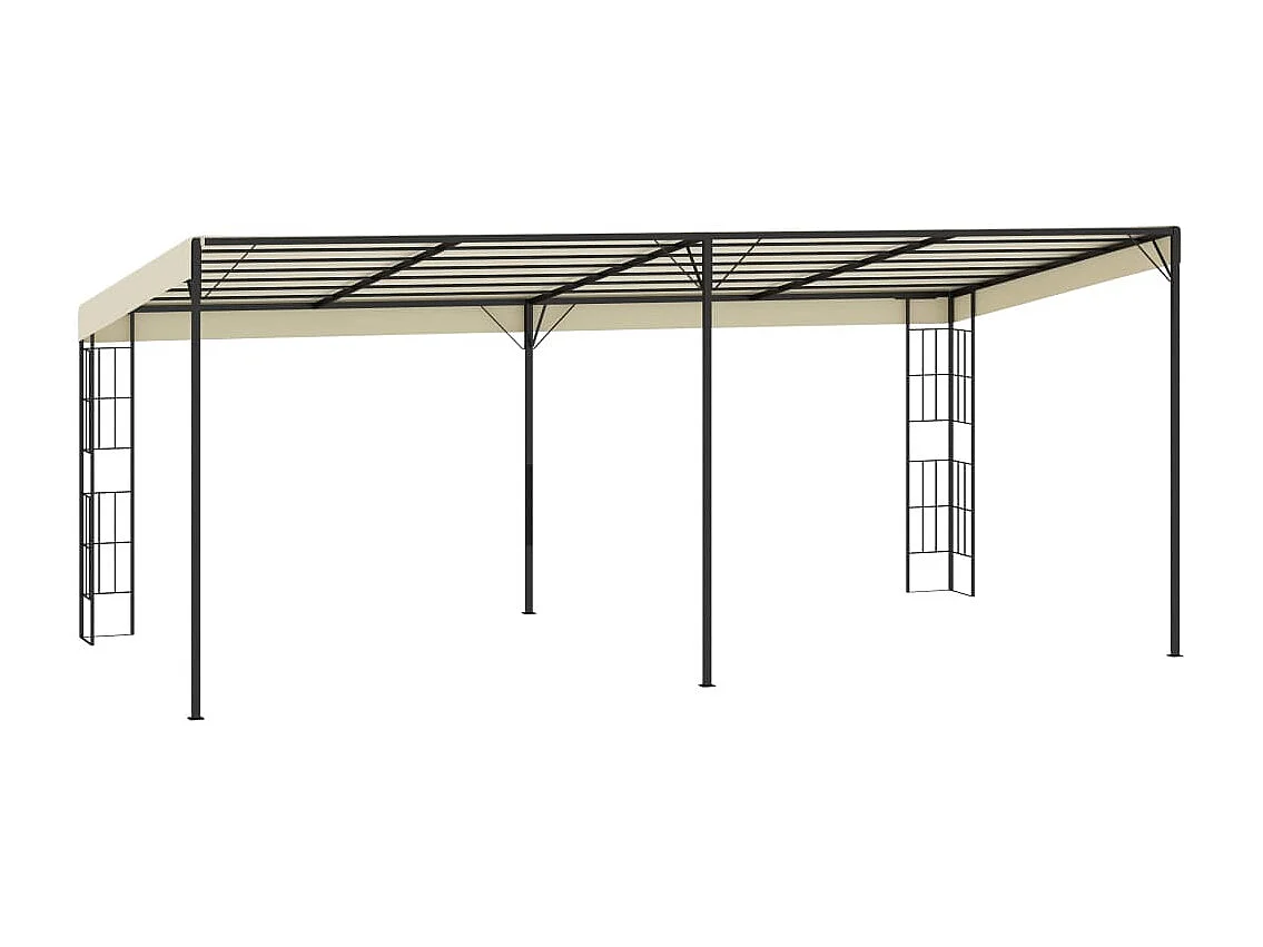 Belvédère mural 3x6 m Crème Tissu