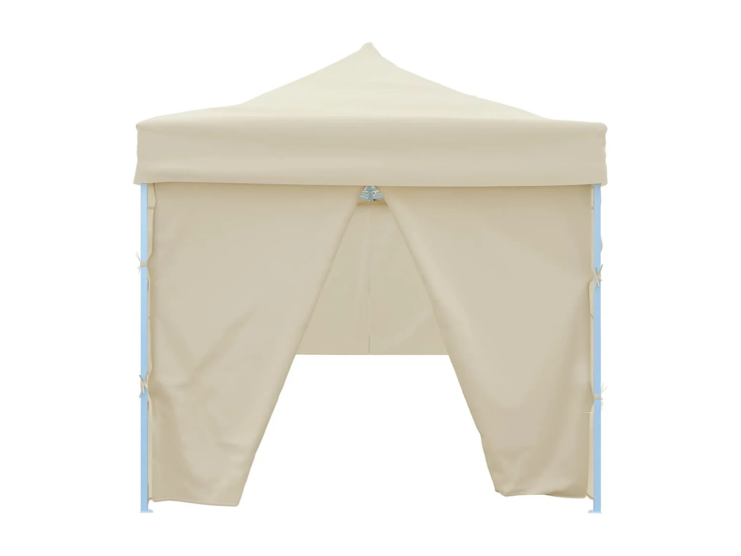 Tente de réception pliable avec 8 parois 3x9 m Blanc cassé