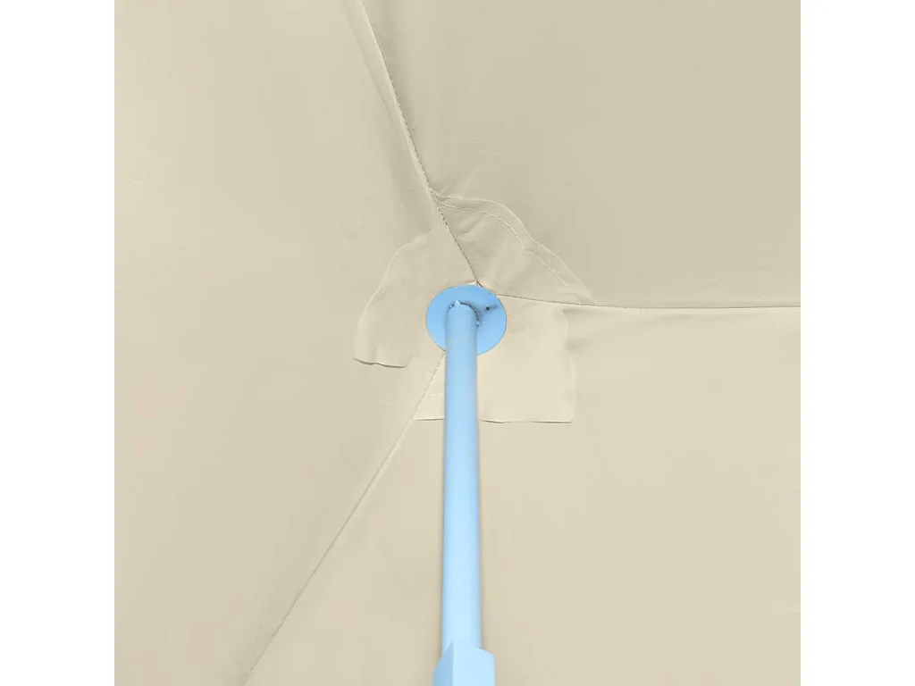 Tente de réception pliable avec 8 parois 3x9 m Blanc cassé