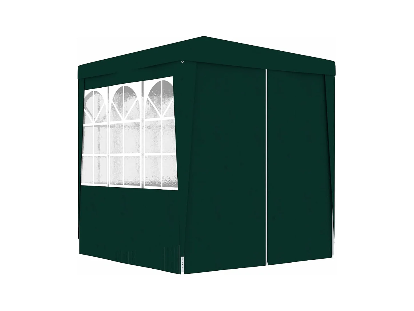 Gazebo Professionale con Pareti 2x2 m Verde 90 g/m²