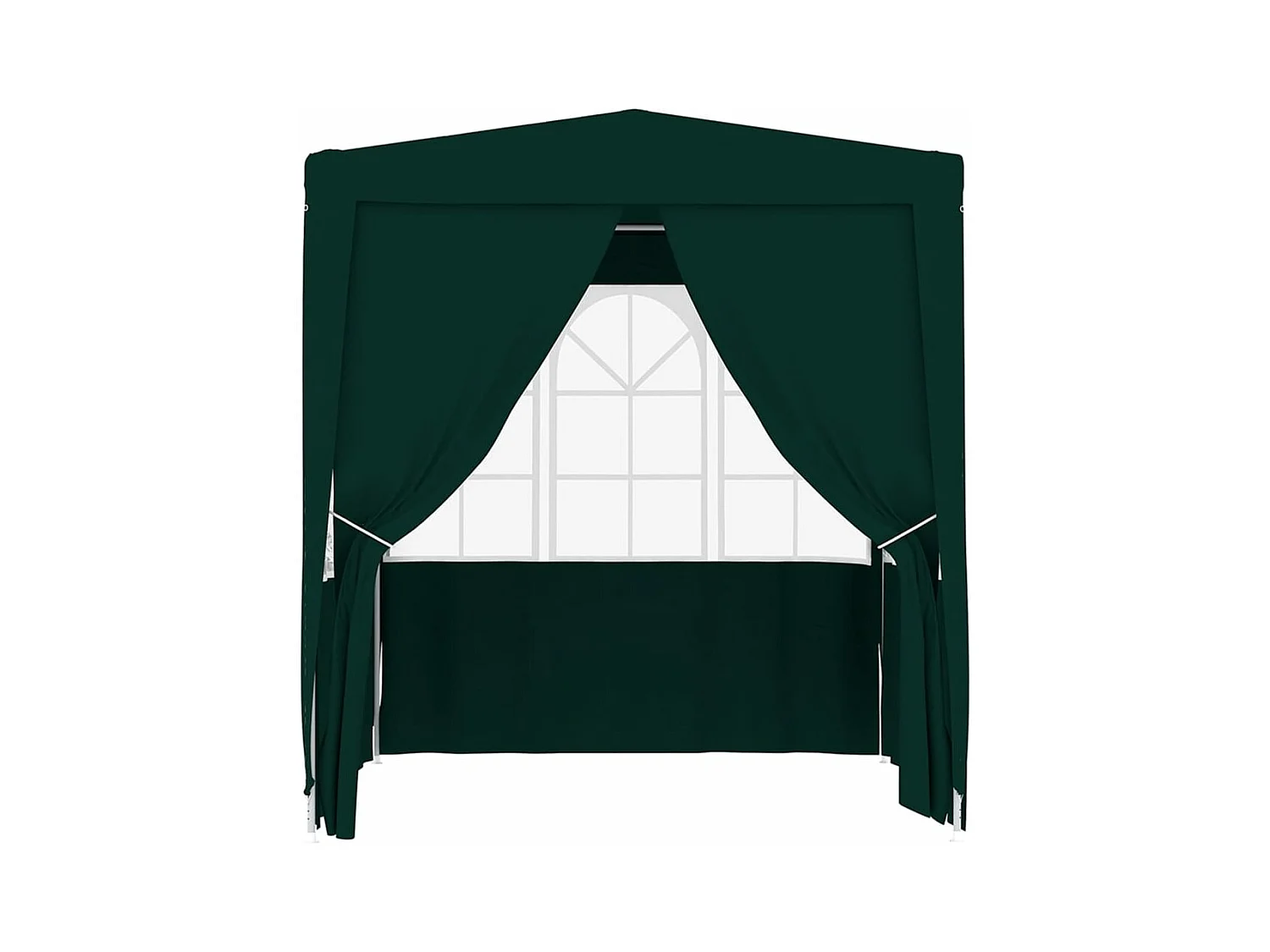 Gazebo Professionale con Pareti 2x2 m Verde 90 g/m²