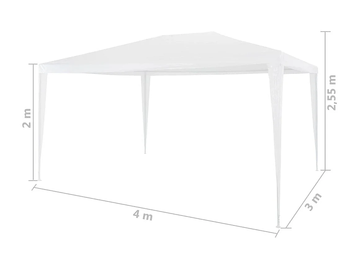 Tenda per Feste 3x4 m Bianca