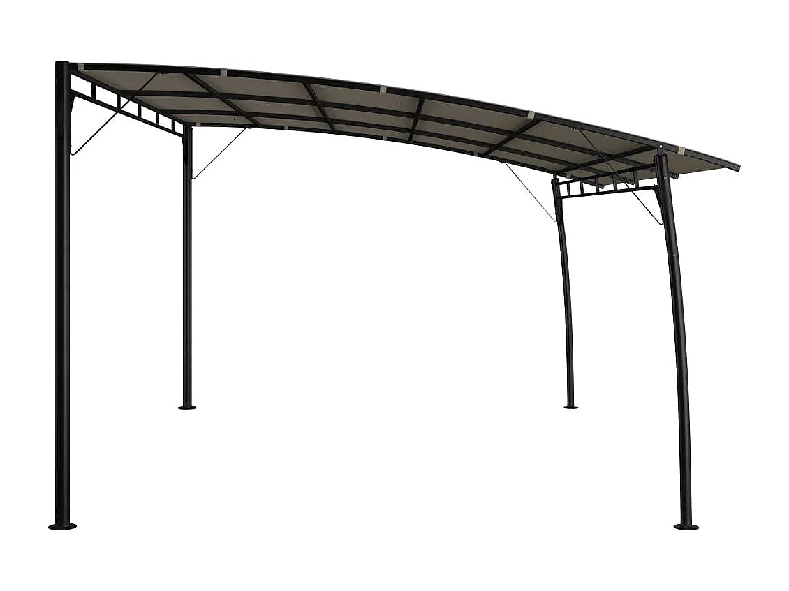 Garten-Sonnenschutz 4x3x2,55 m Taupe