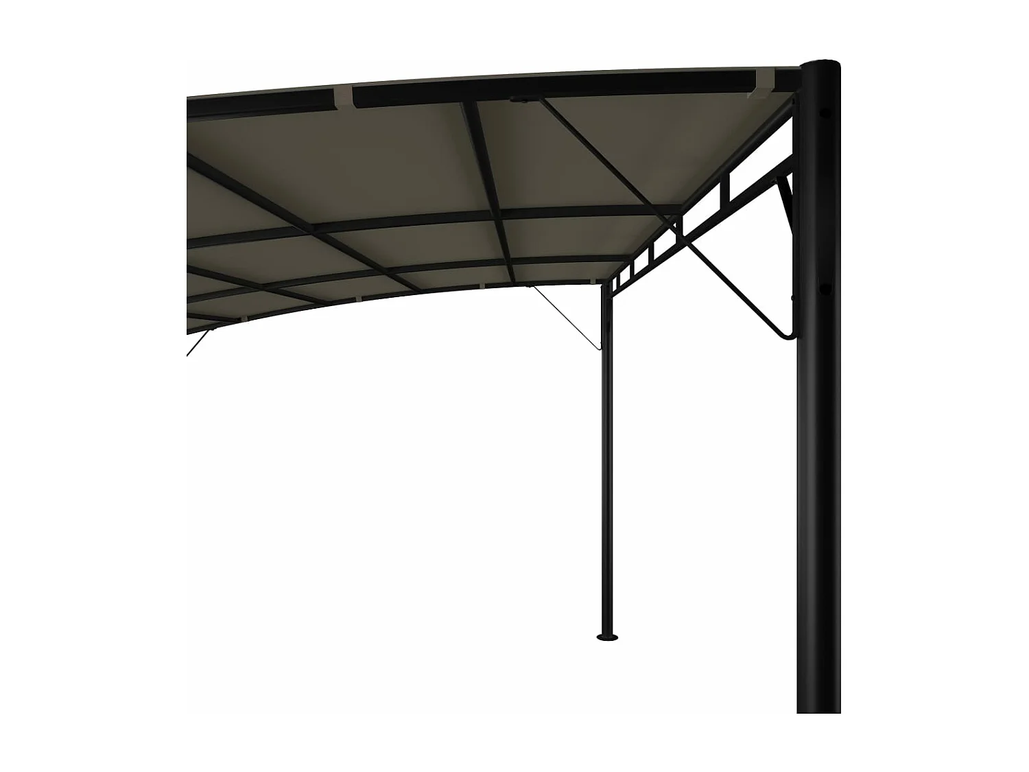 Garten-Sonnenschutz 4x3x2,55 m Taupe